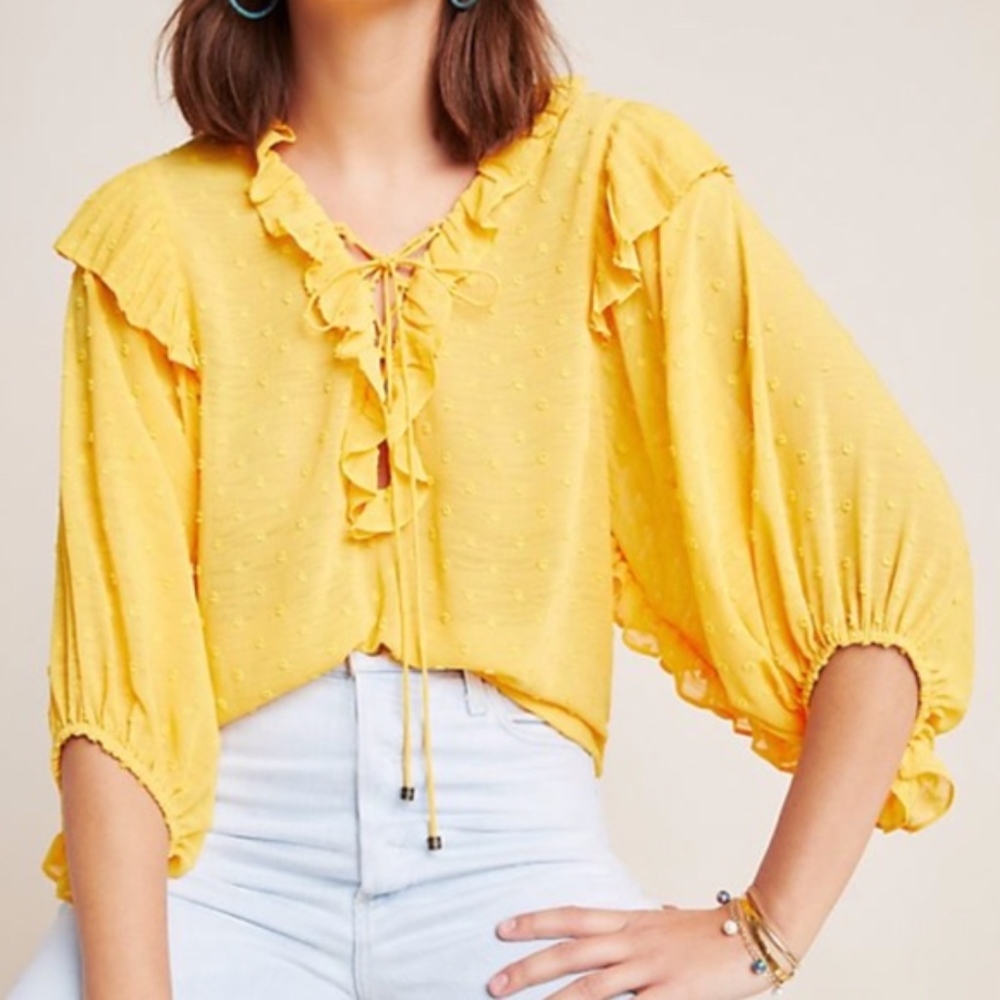 Anthropologie Haida Peasant Top Blouse - Picture 4 of 8